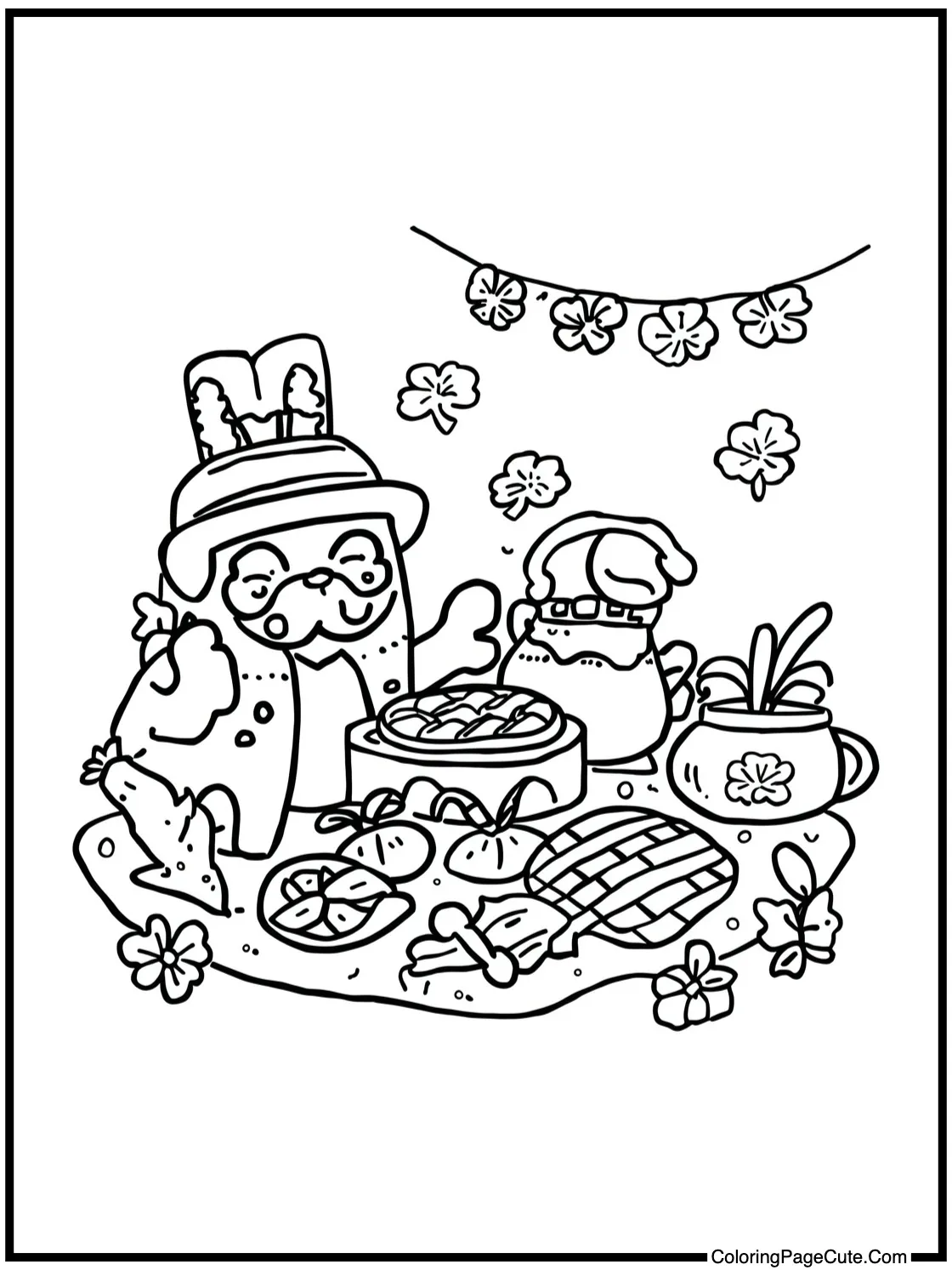 a festive picnic