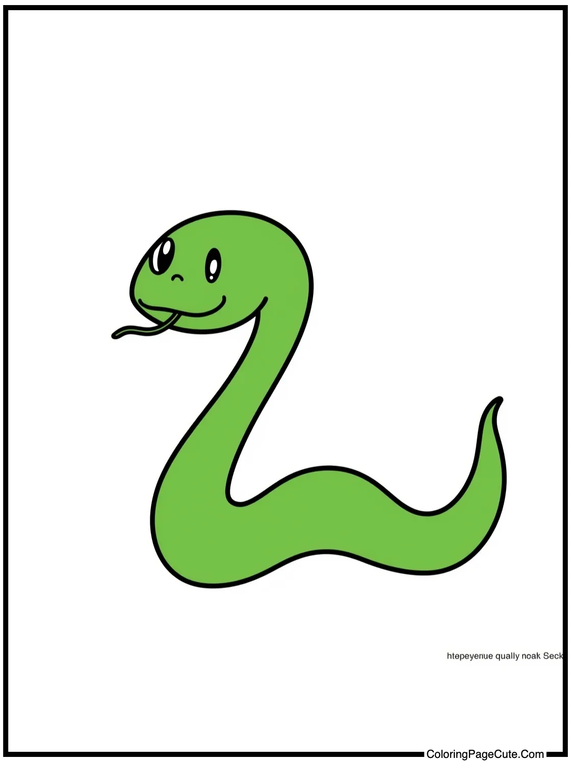a green snake