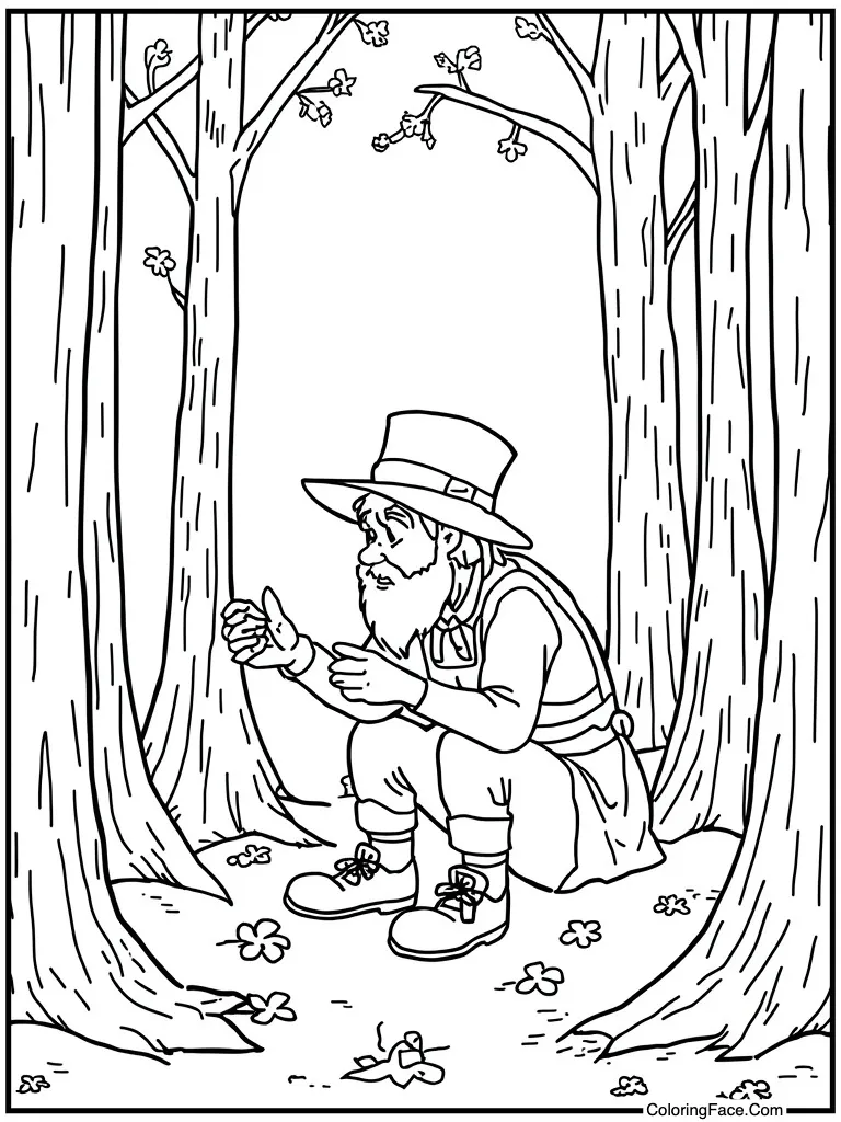 Cobbler making tiny shoes