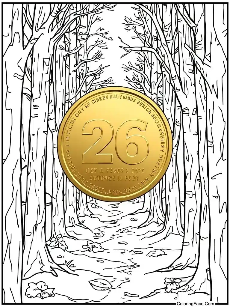 Gold coin shiny metal