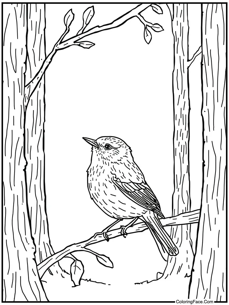 Bird singing folk song