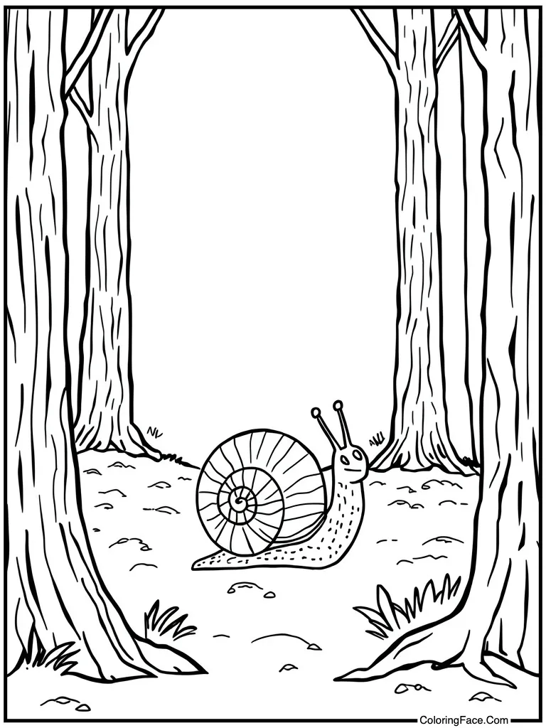 Snail crawling very slow