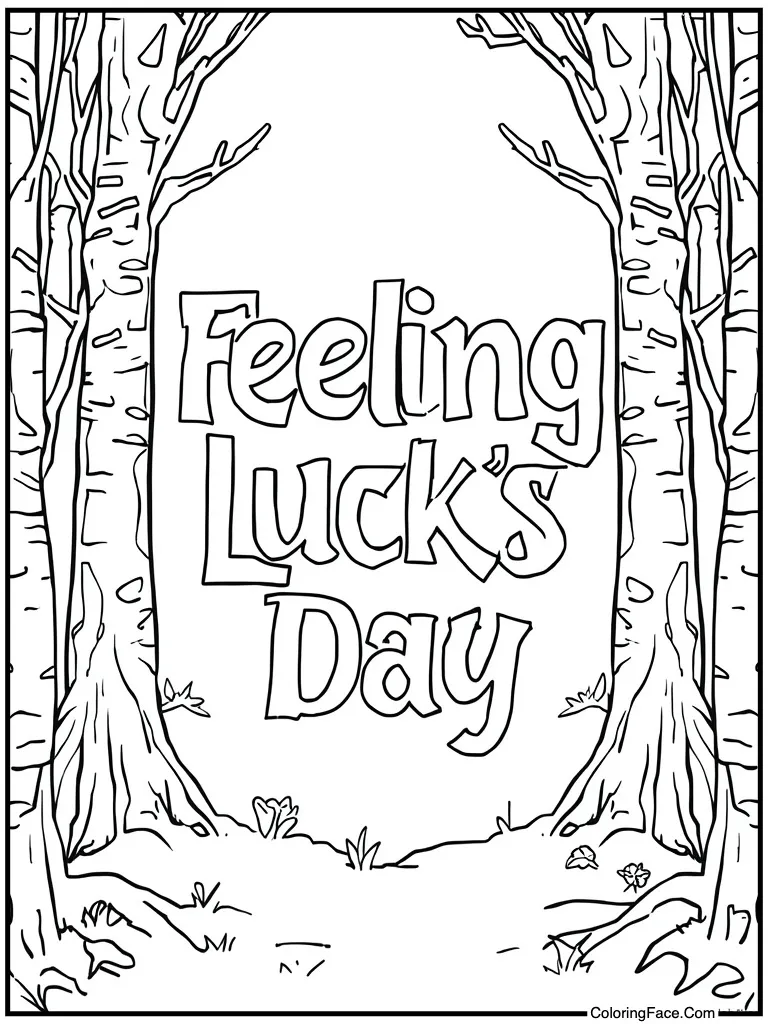Feeling lucky text art