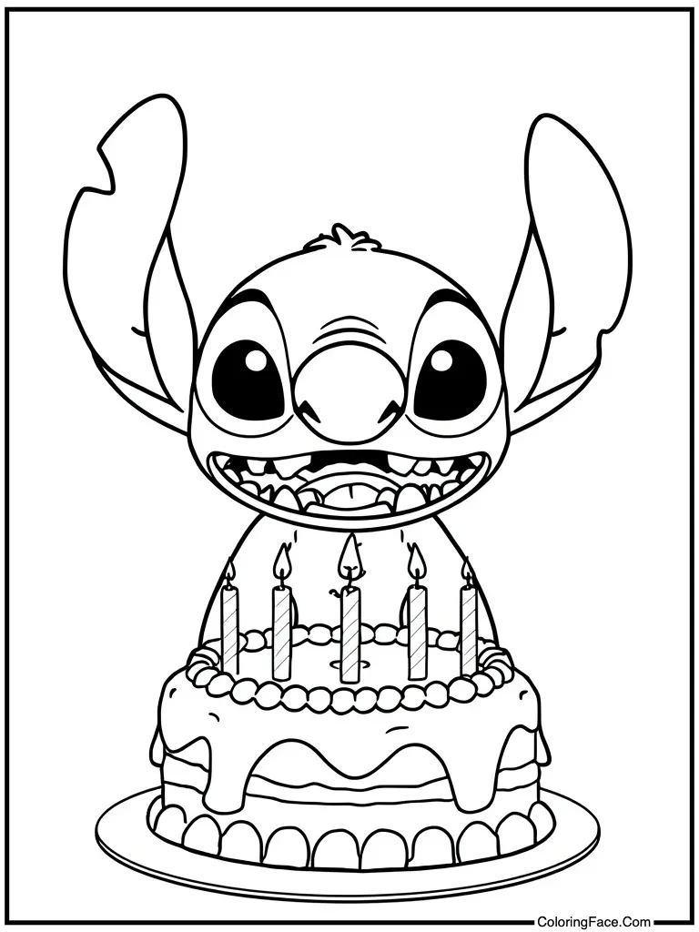 Blowing out cake candles