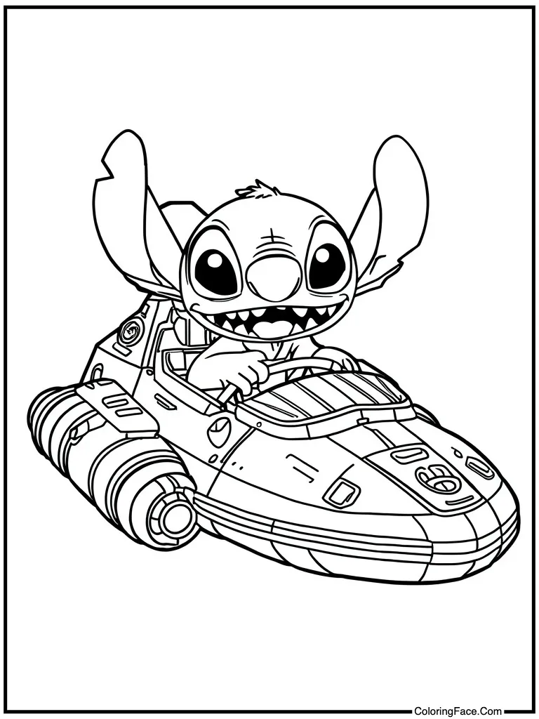 Driving a space ship