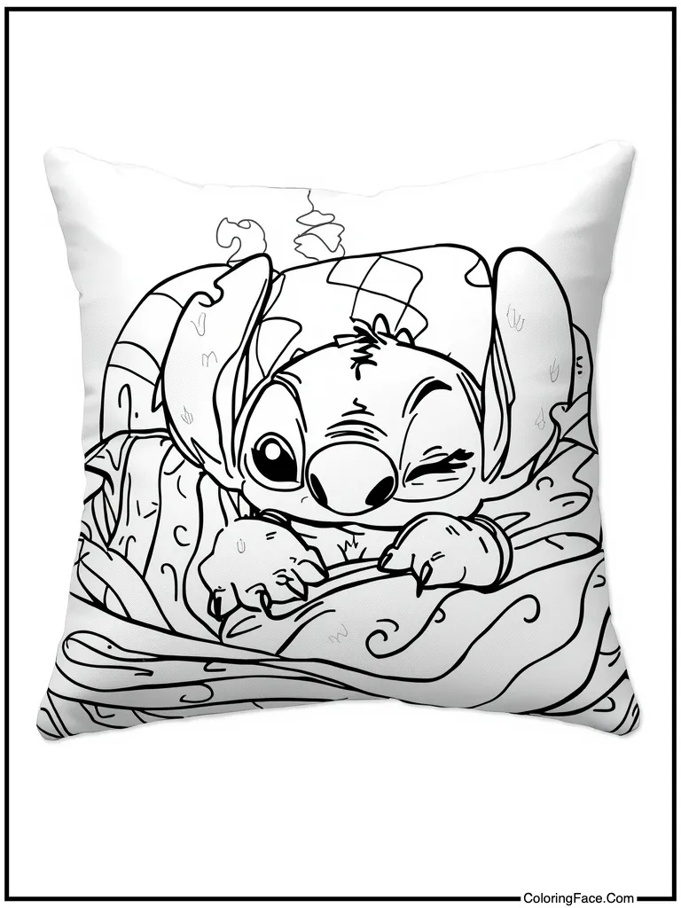 Sleeping on soft pillow