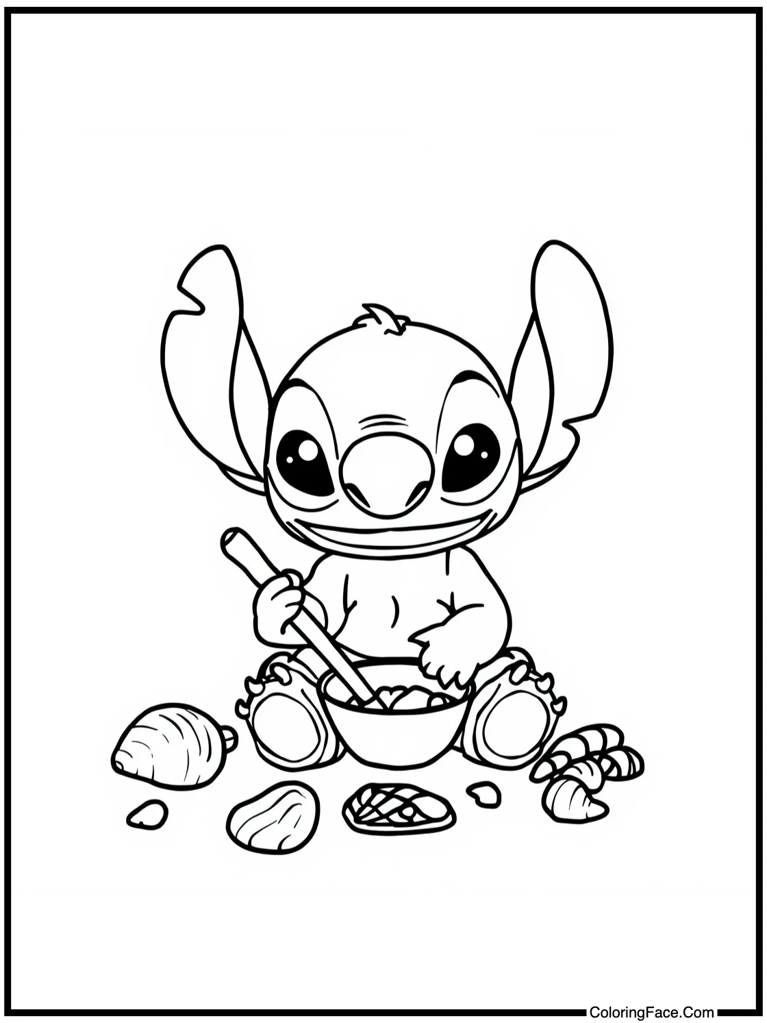 collecting seashells