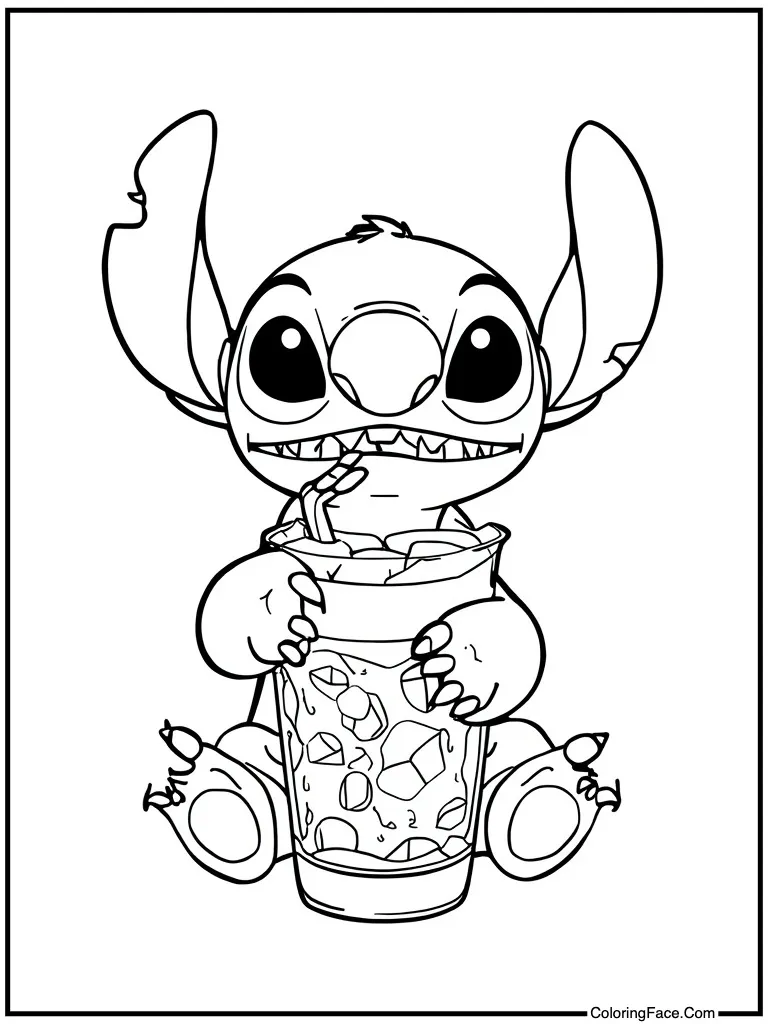 Drinking from coconut fruit