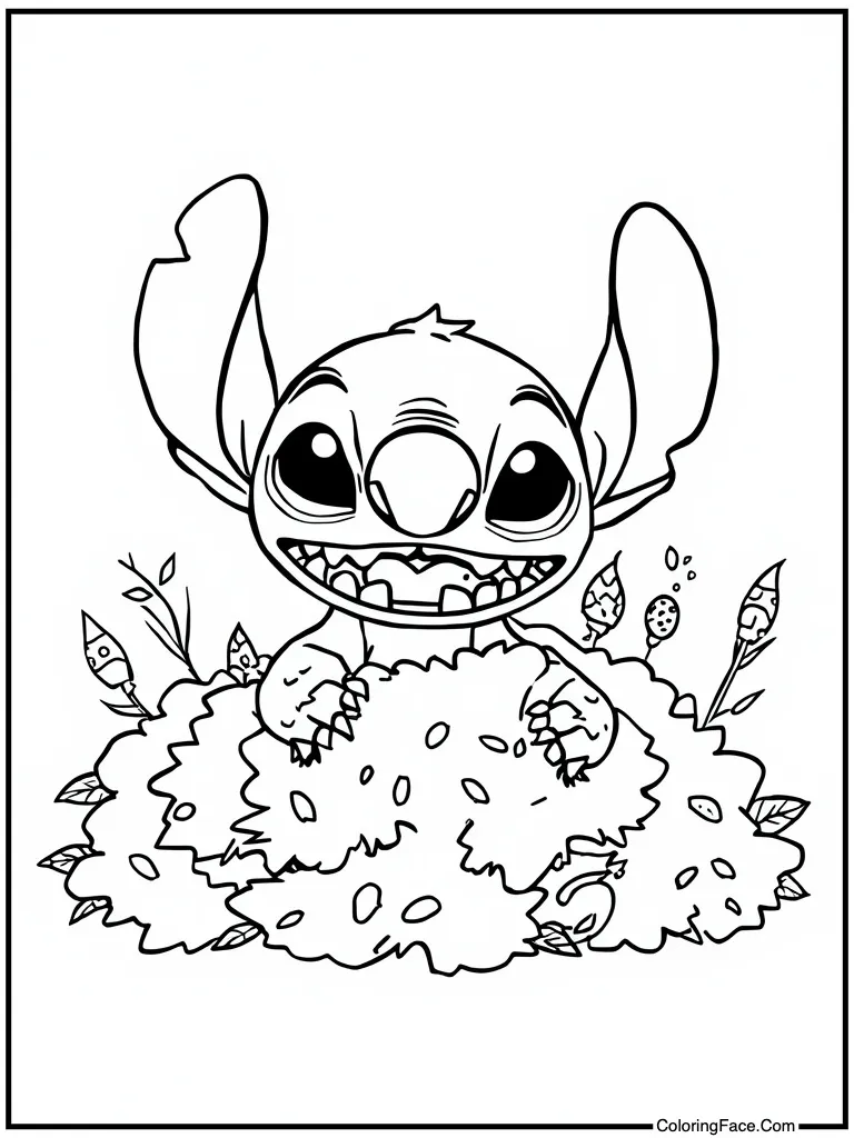 Hiding behind a bush