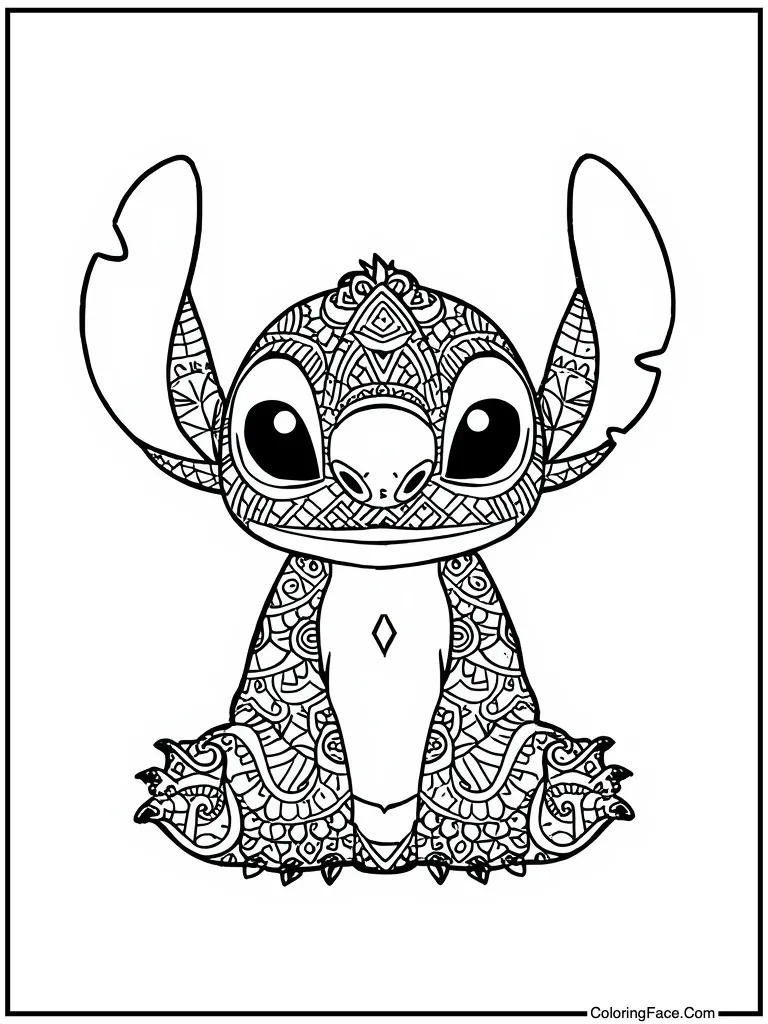 Zentangle ink doodle lines