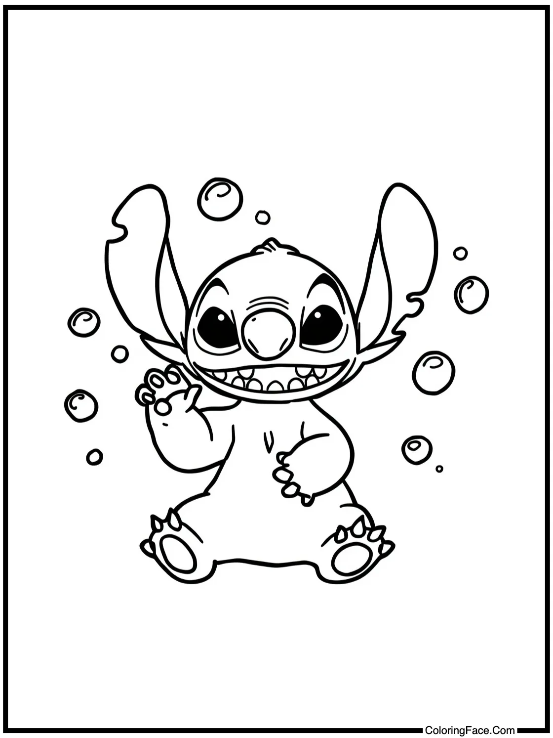 playing with bubbles