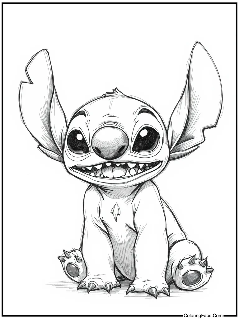 Sketchy pencil art style