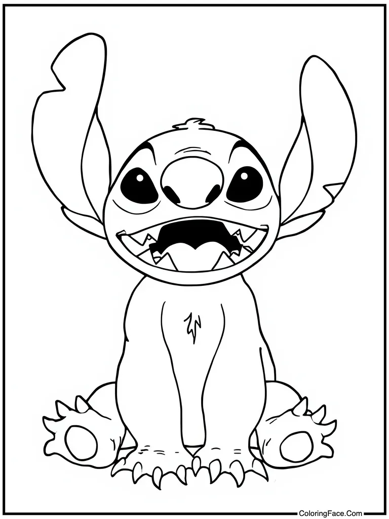 Blue monster laughing loud