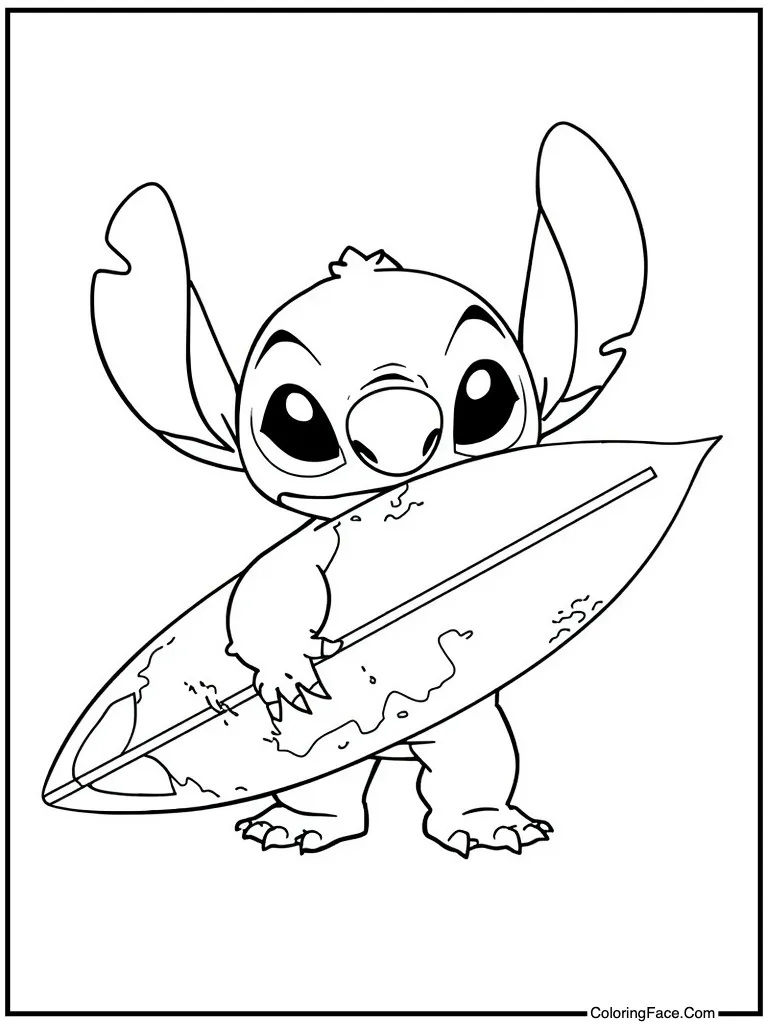 Holding a surf board