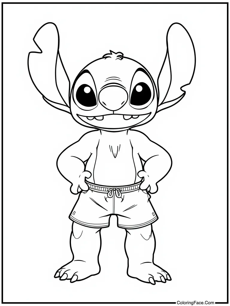 Wearing swimming trunk shorts