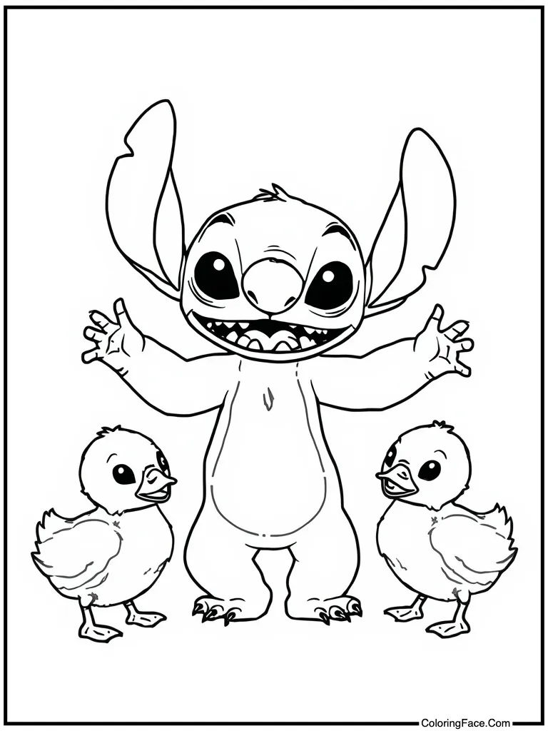 Dancing with duckling friends