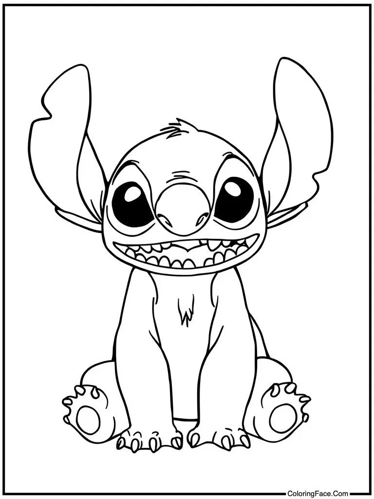 Drawing with red crayon