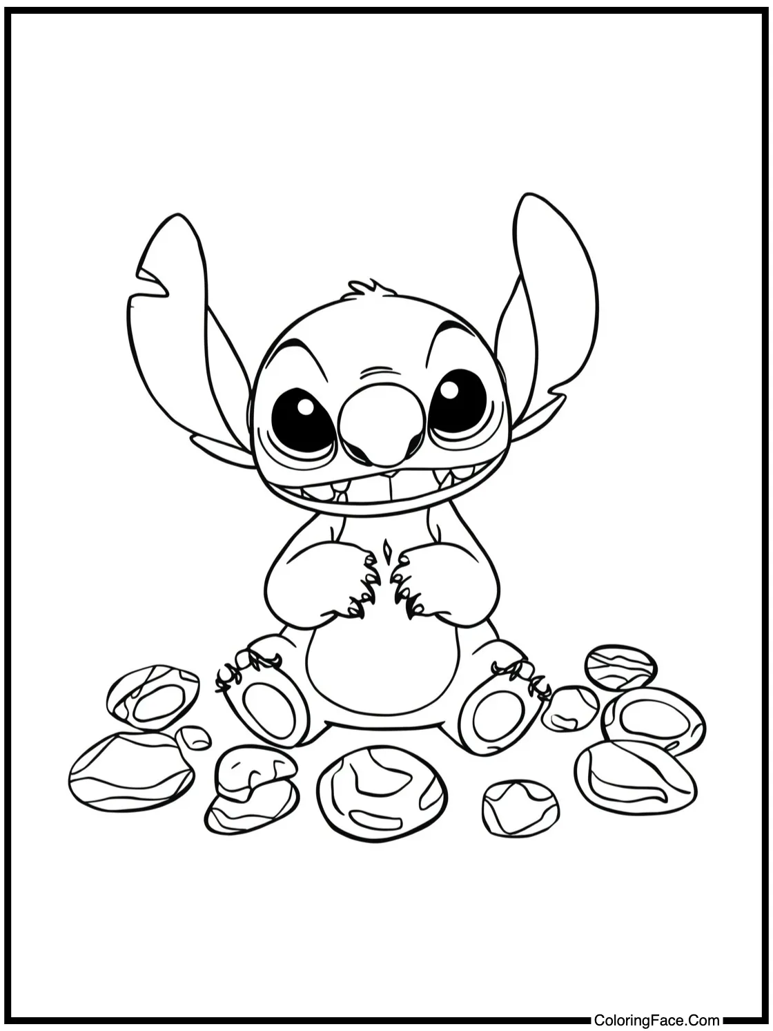 collecting pretty stones