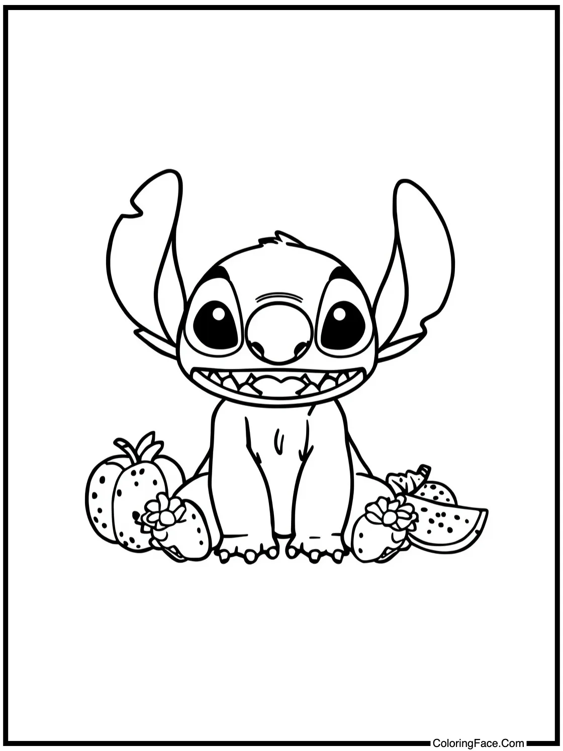 enjoying fresh fruit