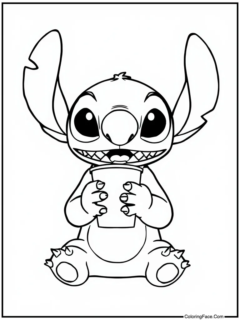 Holding a coffee cup