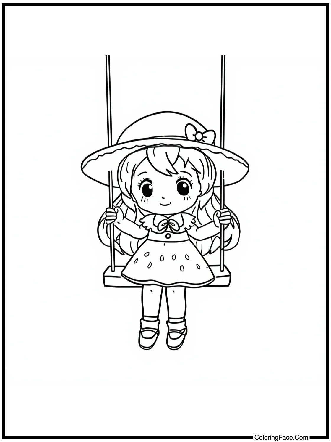 on a swing
