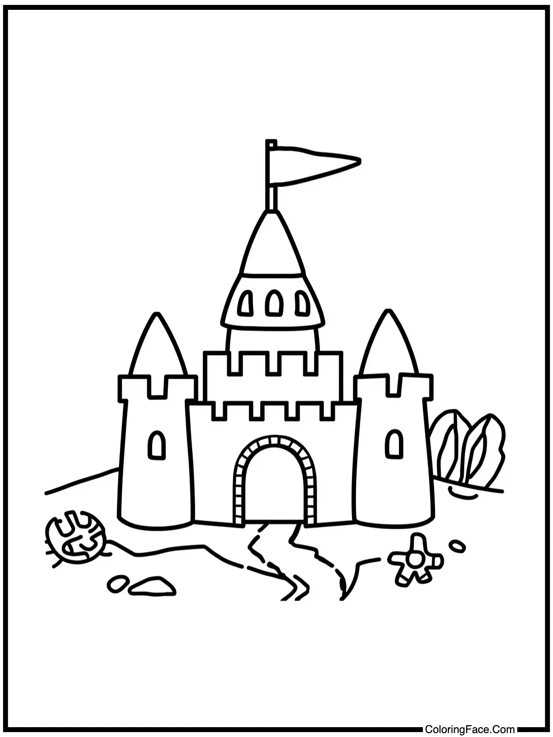 Sandcastle building contest