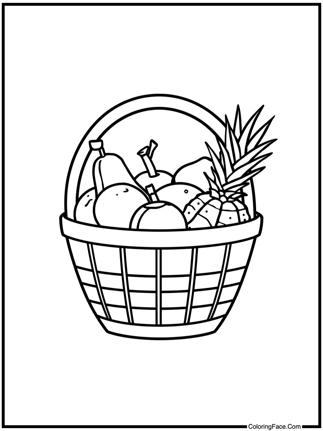 Tropical fruit basket