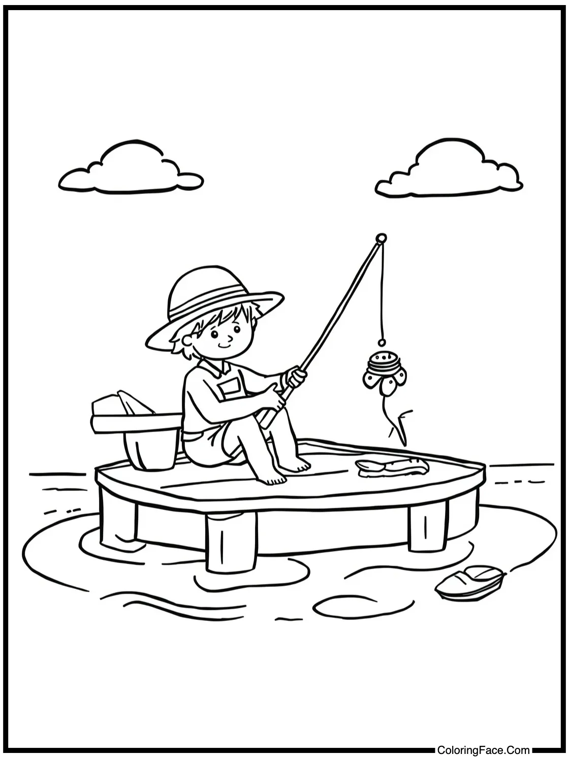 Fishing at dock