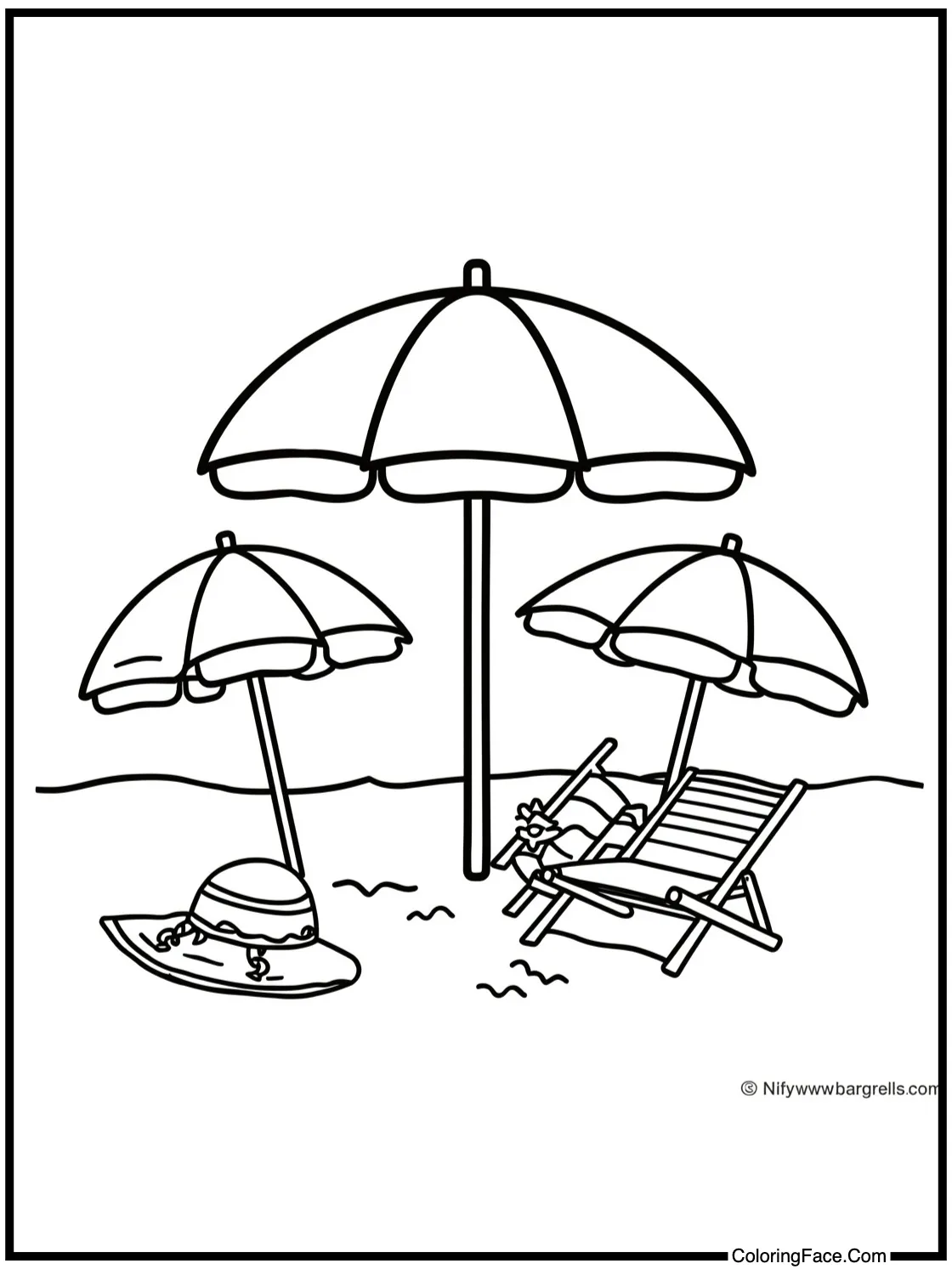 Colorful beach umbrellas