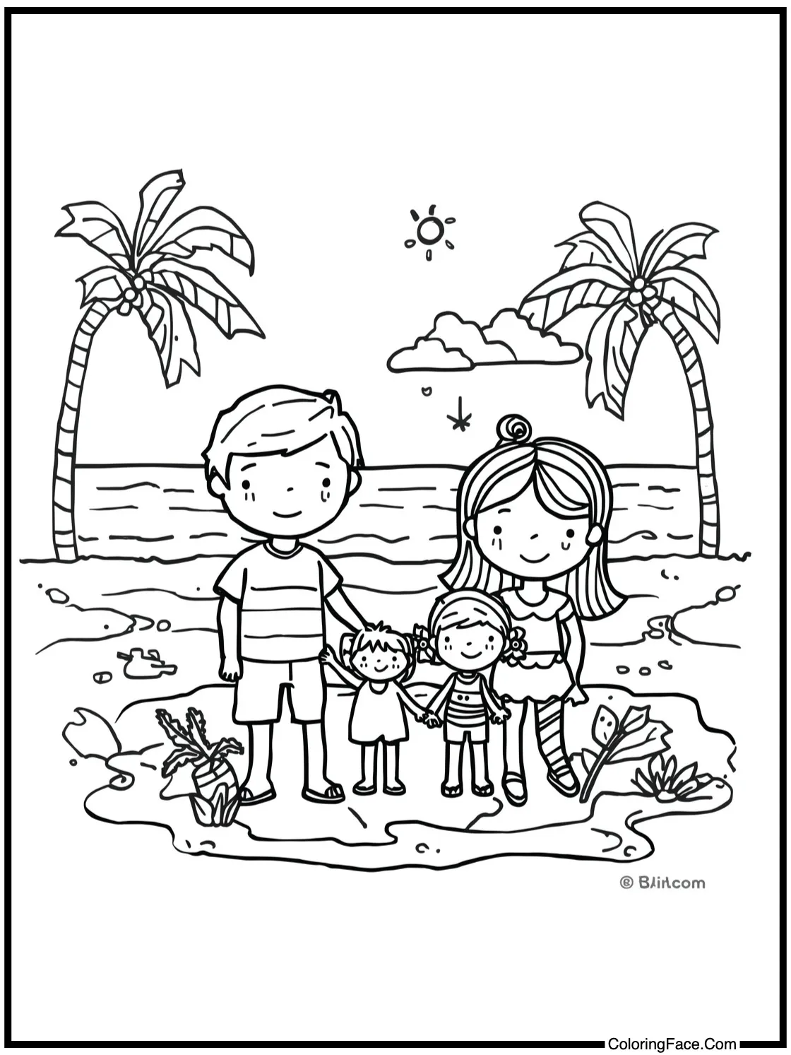 Happy family vacation