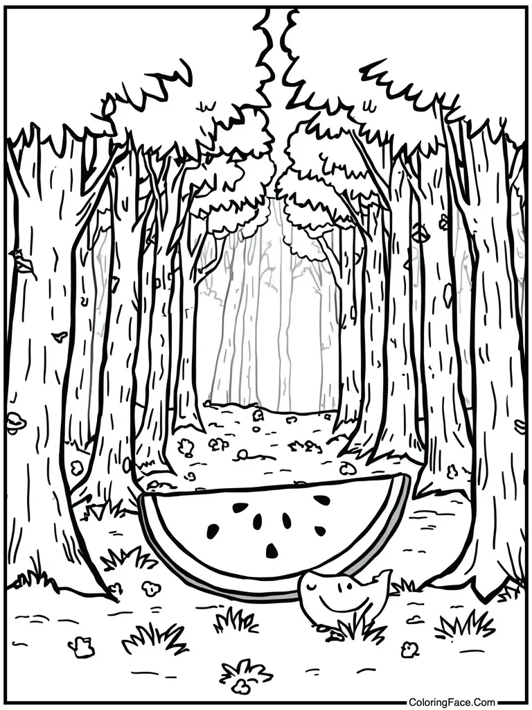 Watermelon slice red fruit