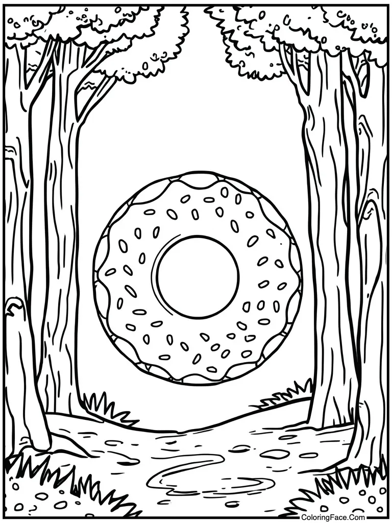 Inflatable floatie ring donut