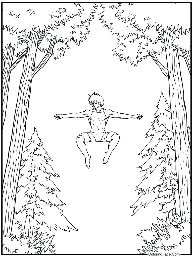 Diving board high jump