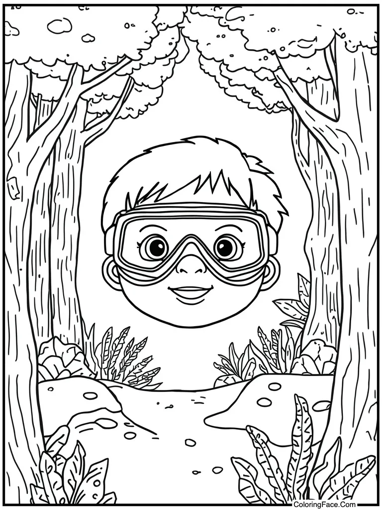 Goggles for swimming underwater