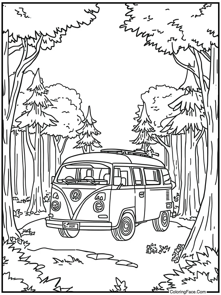Camper van road trip