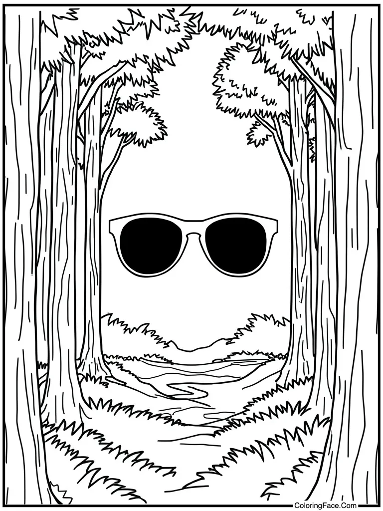 Sunglasses with dark lenses