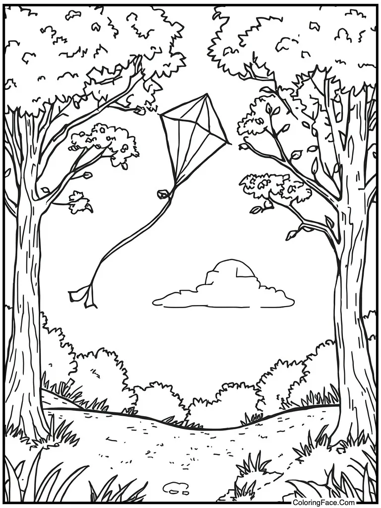 Kite flying high wind