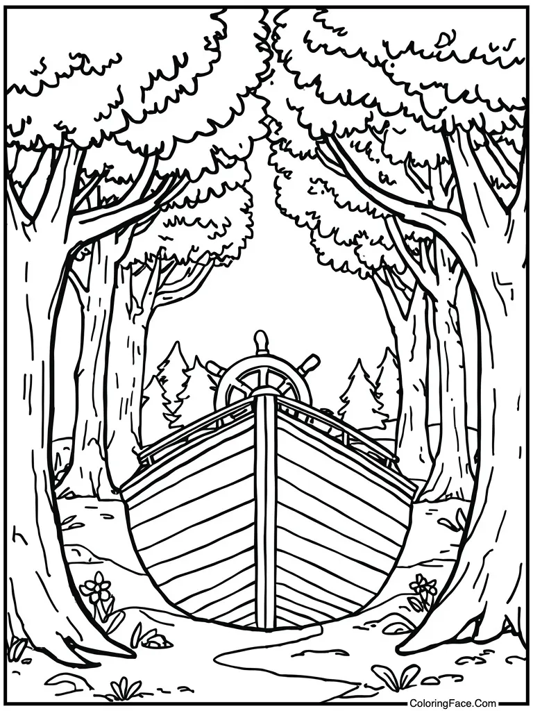 Boat wheel steering ship