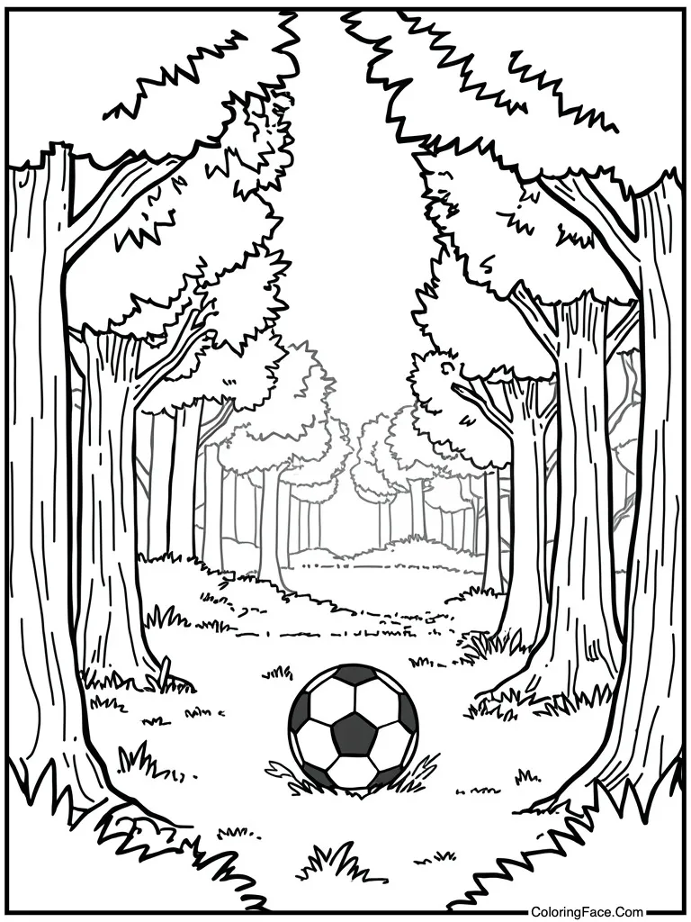 Soccer ball on grass