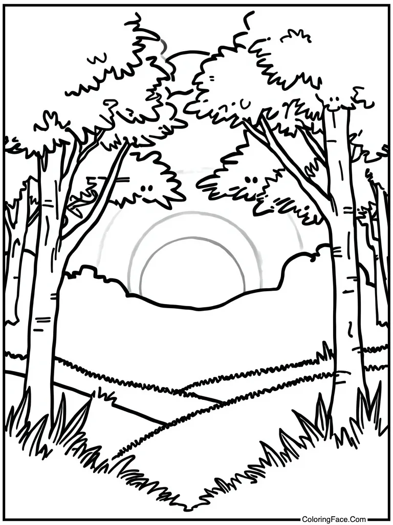 Sunrise morning golden glow