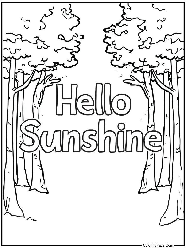 Hello sunshine text art