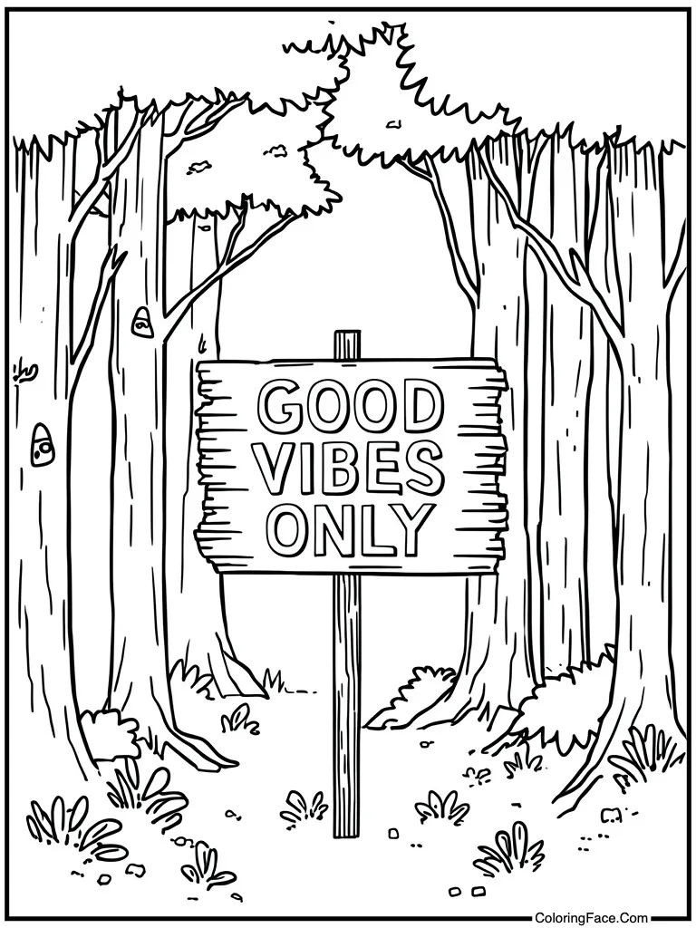 Good vibes only sign
