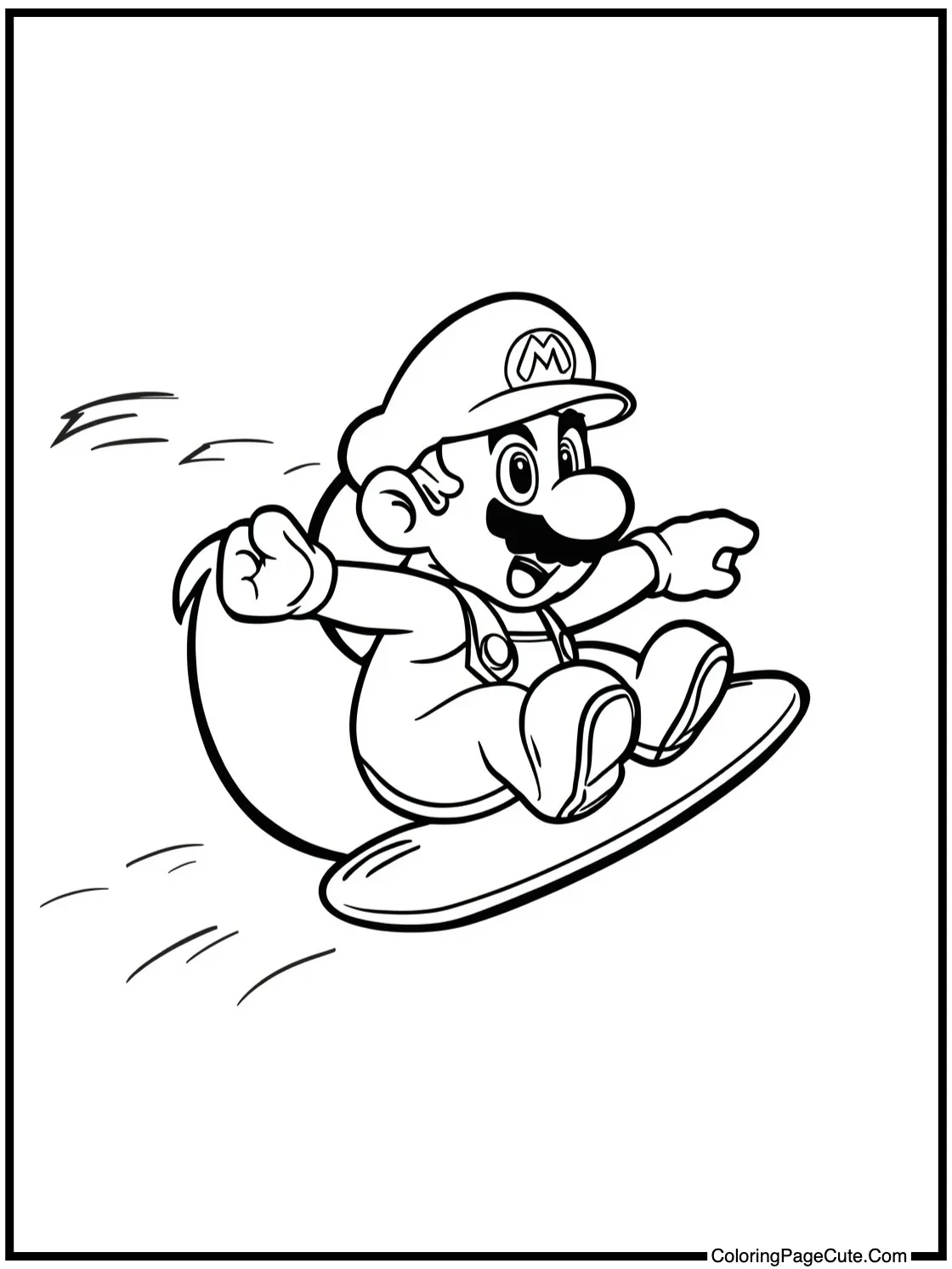 Tanooki Mario gliding