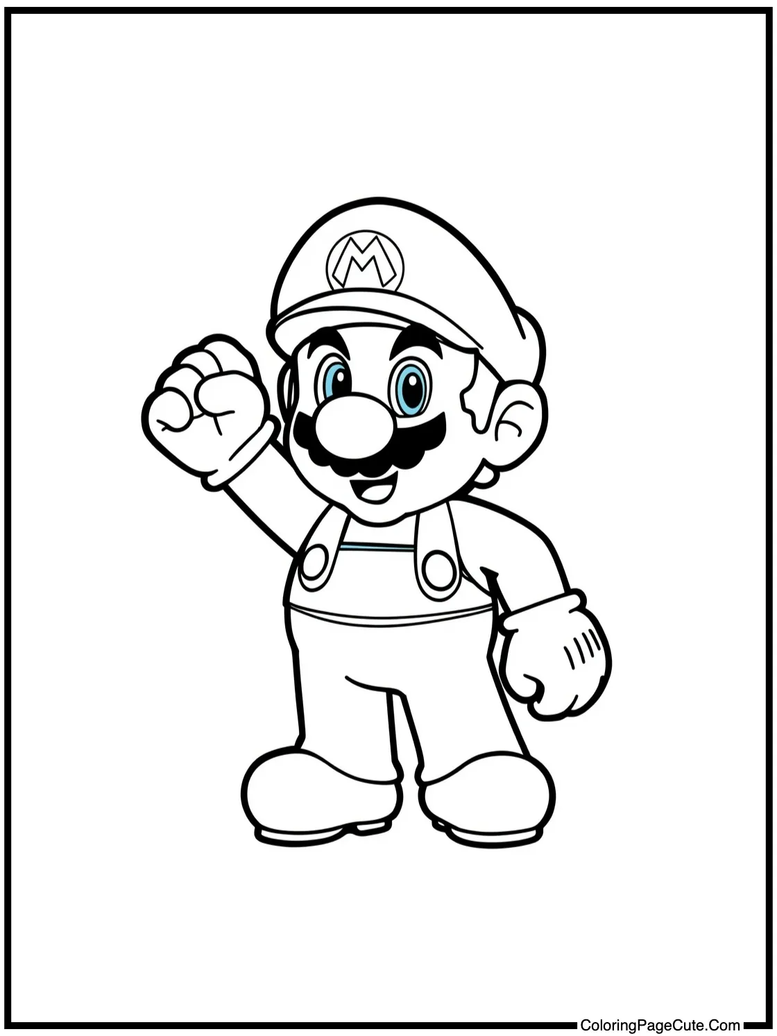 Builder Mario constructing