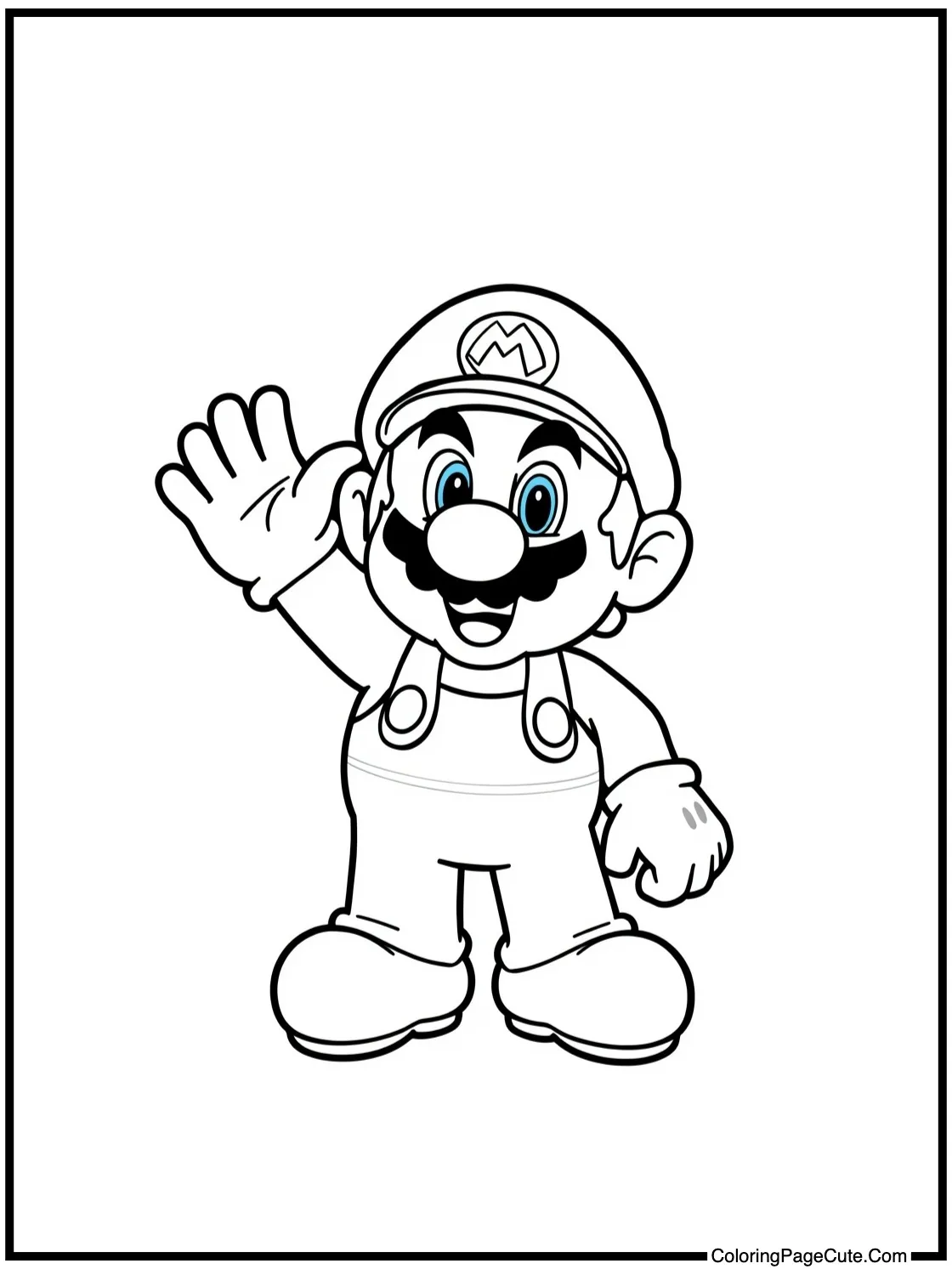 Mario and friends waving