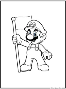 Super Mario Coloring Pages