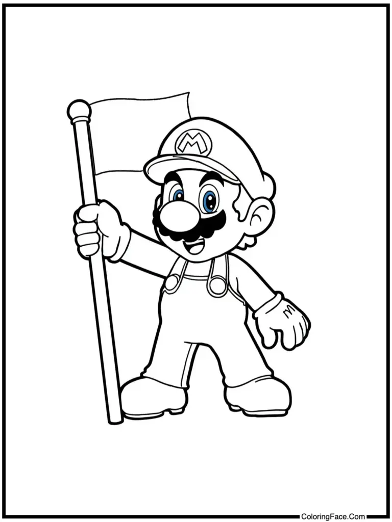 Super Mario Coloring Pages