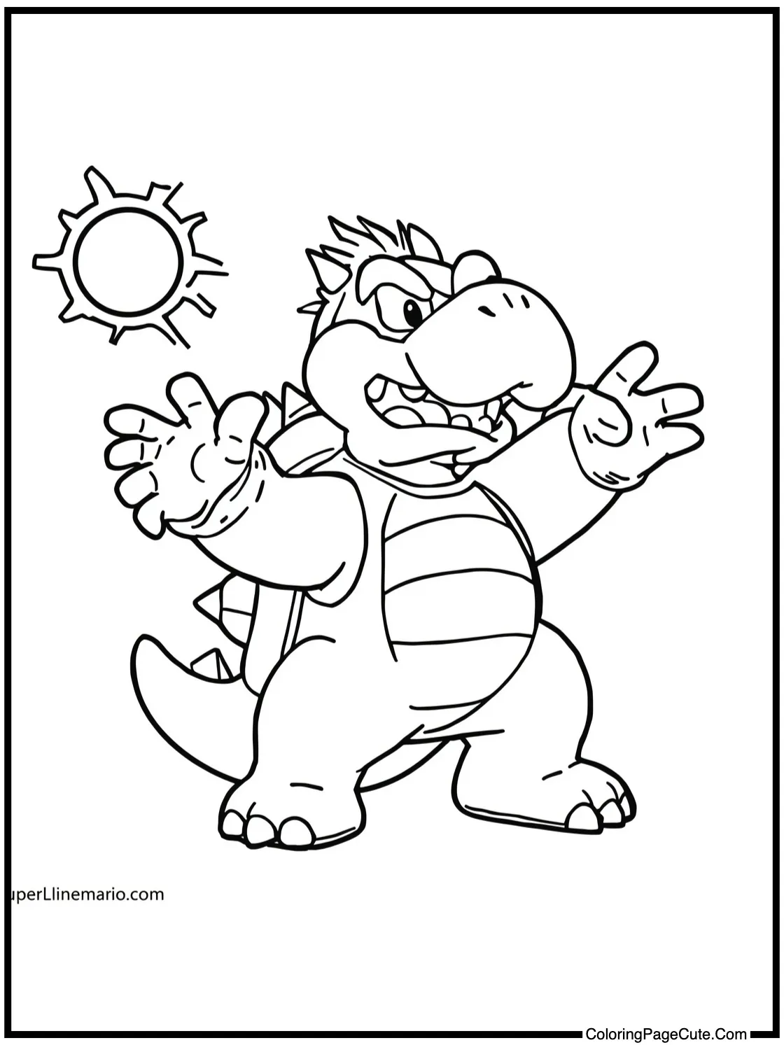 Bowser enjoying sunshine