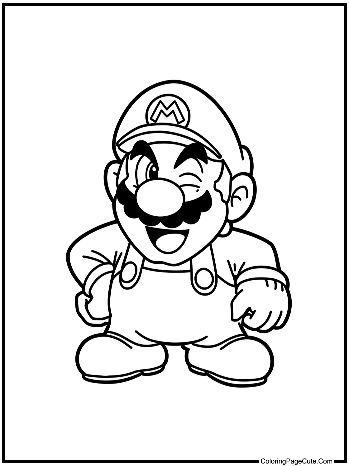 Wario laughing heartily