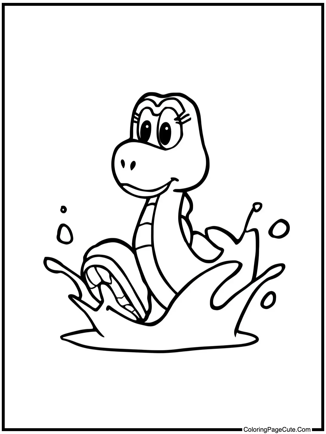 Plessie splashing around